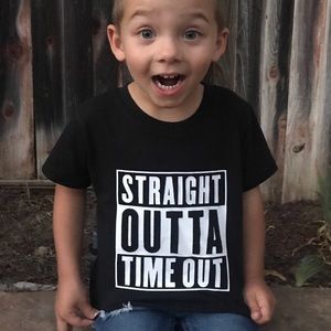3T Straight Outta Timeout Tee Black